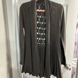 Milano Dark Brown Knit Cardigan